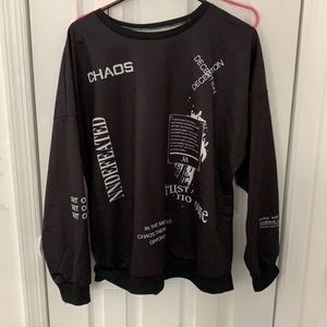 Black pull over sweater from Blushmark, size Medium